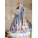 Strawberry Witch Blueberry Dolly Collar Short Sleeve One Piece